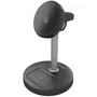 AISENS Cargador Inalámbrico 3 en 1 de 15W para Móvil, Apple Watch y Auriculares, Negro